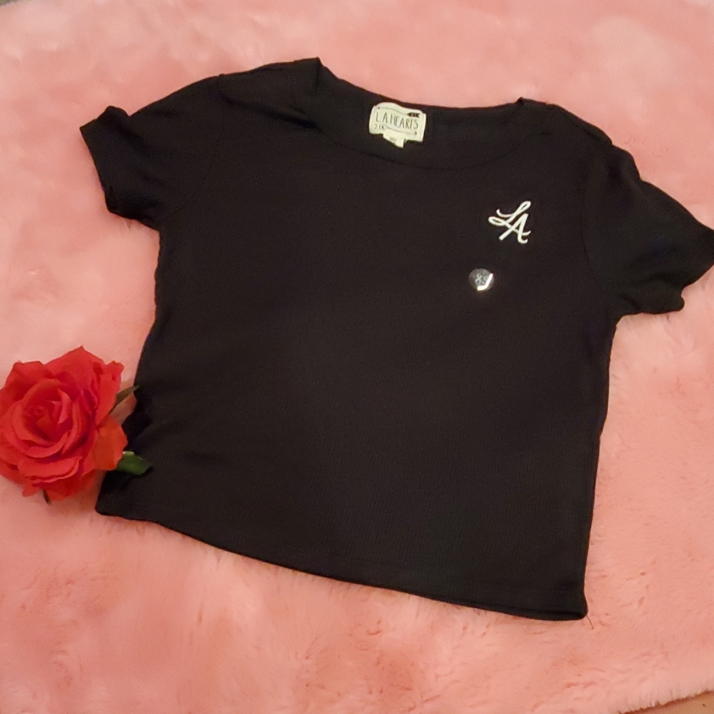 Pacsun ribbed LA crop top